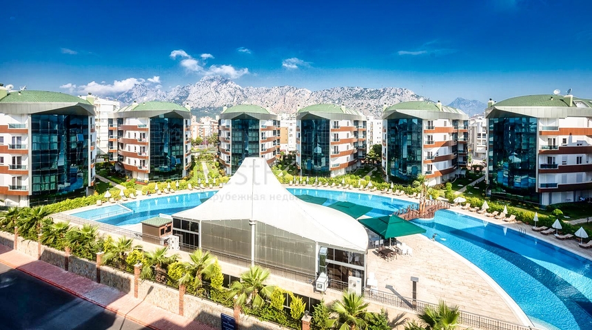 شقة 1 + 1 في مجمع فندقي على بعد 5 دقائق من البحر