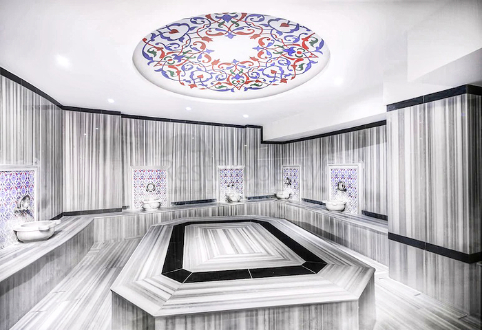 شقة 1 + 1 في مجمع فندقي على بعد 5 دقائق من البحر