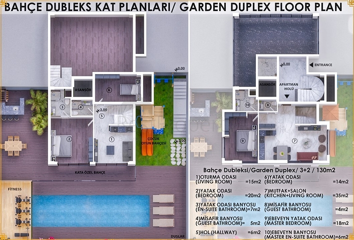 مجمع سكني 250 م عن البحر في كونيالتي
