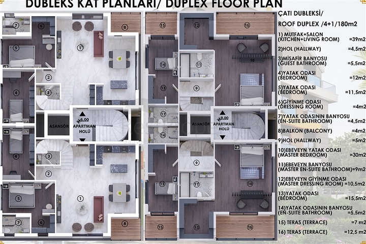 مجمع سكني 250 م عن البحر في كونيالتي