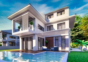 فيلا فاخرة 6 + 1 مع مسبح خاص في كاليس فتحية