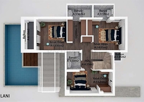 فيلا فاخرة 6 + 1 مع مسبح خاص في كاليس فتحية