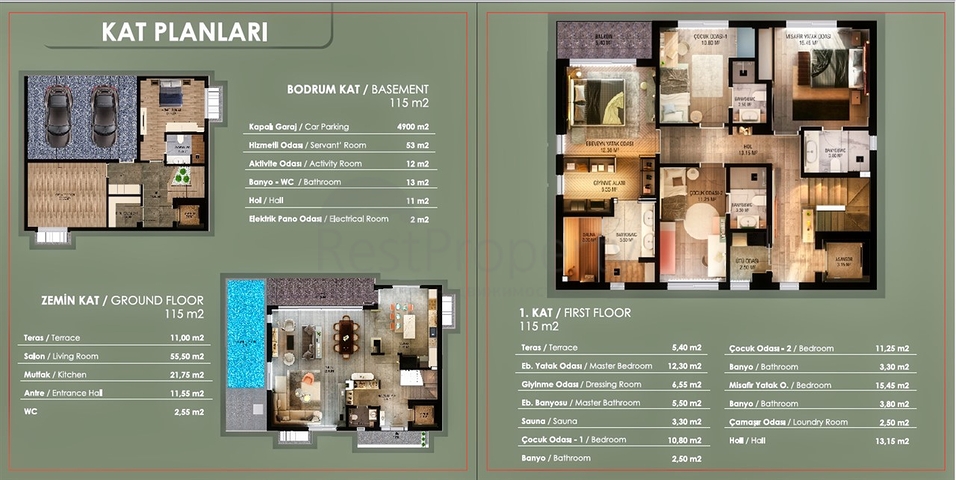 مشروع استثماري جديد فلل في منطقة كونيالتي