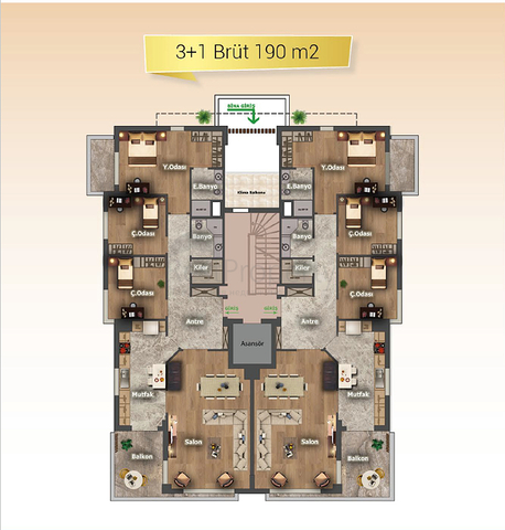 مجمع جديد يضم شقق 3 + 1،4 + 1 في منطقة دوشيميتي