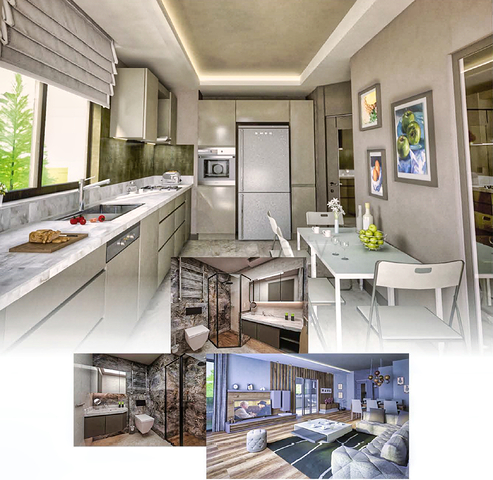 مجمع جديد يضم شقق 3 + 1،4 + 1 في منطقة دوشيميتي