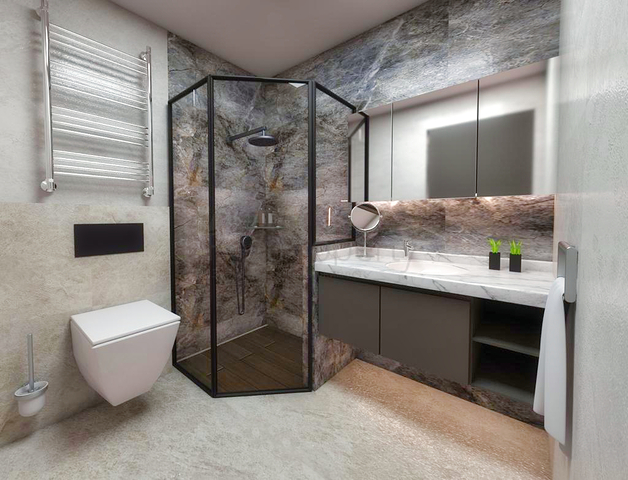 مجمع جديد يضم شقق 3 + 1،4 + 1 في منطقة دوشيميتي