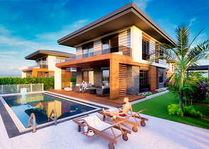 مجمع فلل في منطقة بيليك - أنطاليا