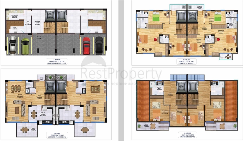 مشروع فريد من الفلل في منطقة كونيالتي الصغيرة - مراد باشا