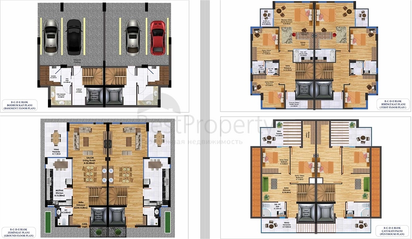 مشروع فريد من الفلل في منطقة كونيالتي الصغيرة - مراد باشا