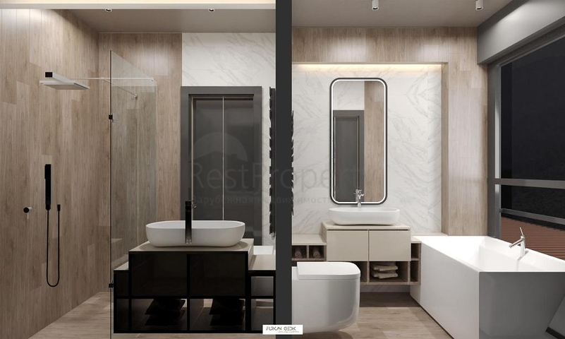 الفيلا 1+1,3+1 في منطقة فتحية