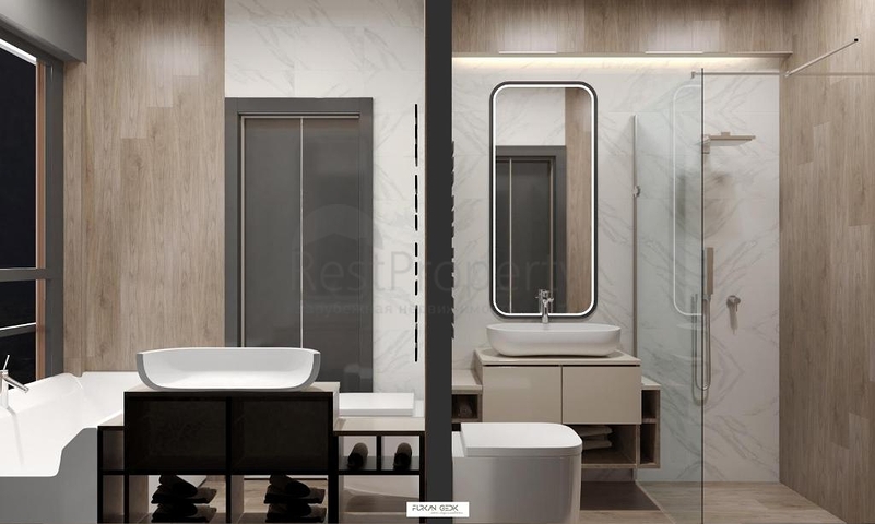 الفيلا 1+1,3+1 في منطقة فتحية