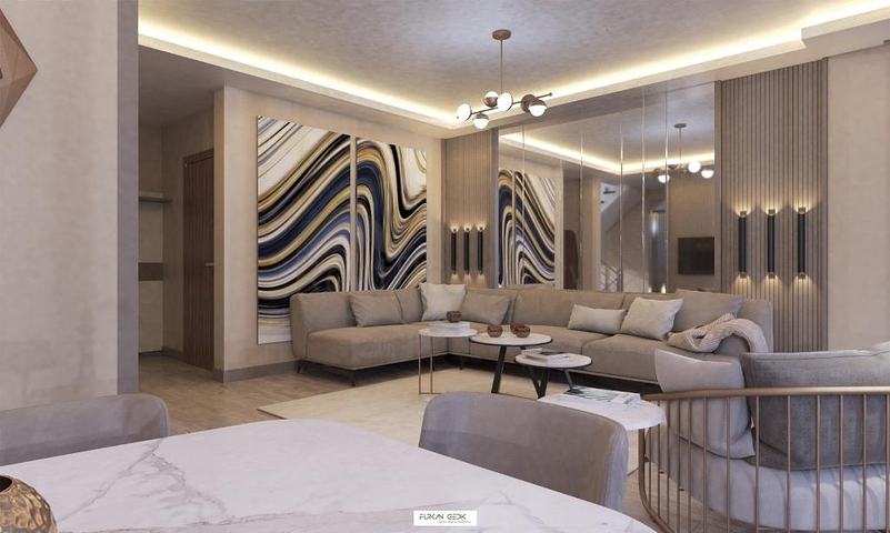 الفيلا 1+1,3+1 في منطقة فتحية