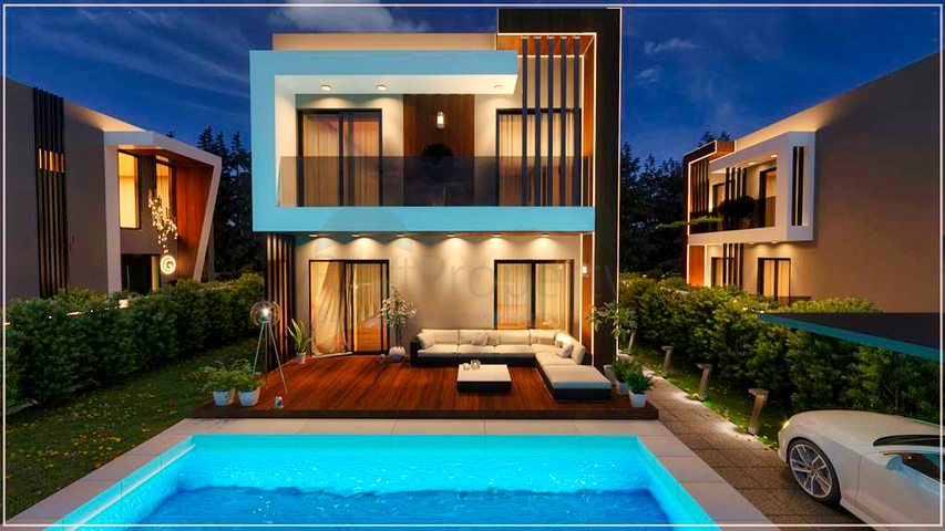 فلل في منطقة تشاميوفا ، كيمير - أنطاليا.