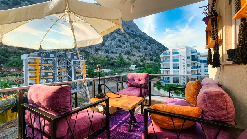 شقة 2 + 1 في منطقة هورما الصغيرة - أنطاليا