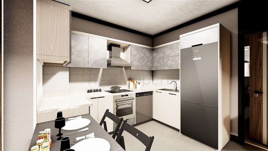 شقق 1 + 1 ، 2 + 1 ، 3 + 1 في منطقة كيبيز - أنطاليا