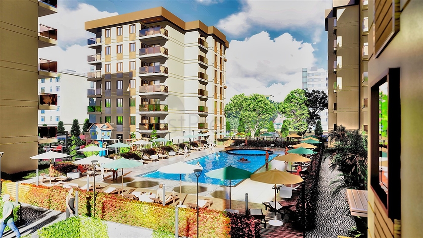 شقق 1 + 1 ، 2 + 1 ، 3 + 1 في منطقة كيبيز - أنطاليا