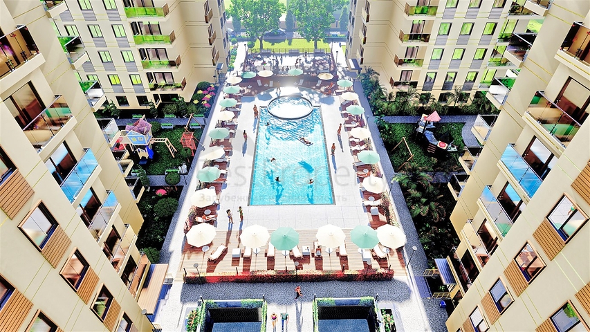 شقق 1 + 1 ، 2 + 1 ، 3 + 1 في منطقة كيبيز - أنطاليا