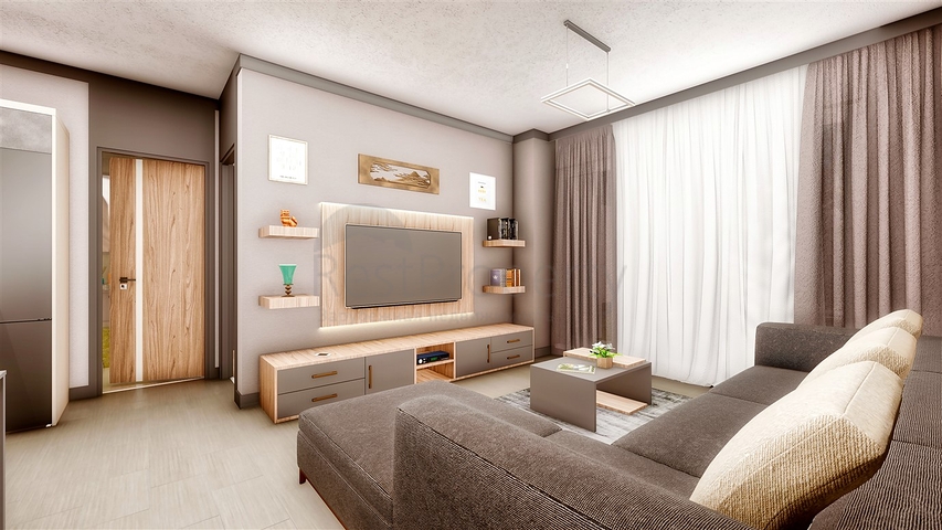 شقق 1 + 1 ، 2 + 1 ، 3 + 1 في منطقة كيبيز - أنطاليا