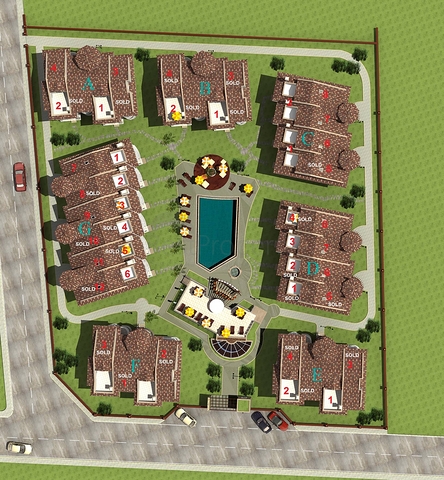 شقق للبيع فتحية - تصاميم متنوعة ضمن مجمع مناسب للعطلات 