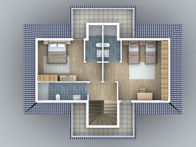 فلل للبيع في فتحية -تصميم 4 غرف وصالة 