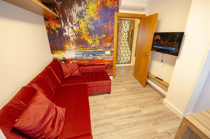 بنتهاوس 3 + 1 مفروشة 3 دقائق سيرا على الأقدام إلى البحر في أنطاليا