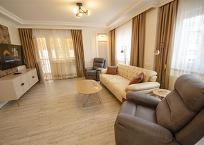 بنتهاوس 3 + 1 مفروشة 3 دقائق سيرا على الأقدام إلى البحر في أنطاليا