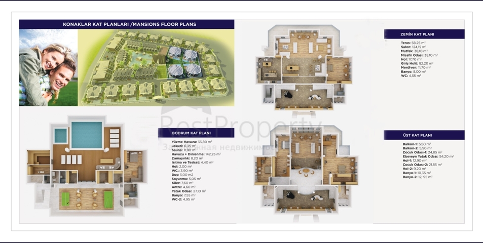 مجمع راقى من الفلل في دوشمالتي أنطاليا