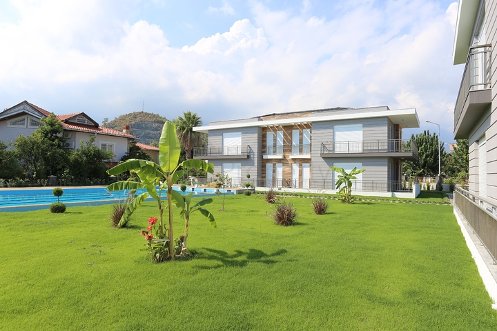 شقق 2 + 1 في مجمع جديد في كاميوفا كيمير 800 متر من البحر