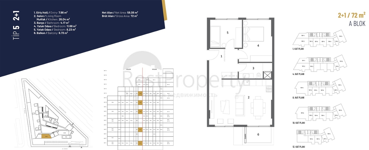 مجمع سكني فاخر في أنطاليا