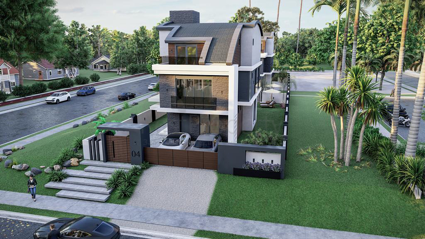 مجمع سكني حصري للفلل في منطقة غوزيل اوبا (لارا)