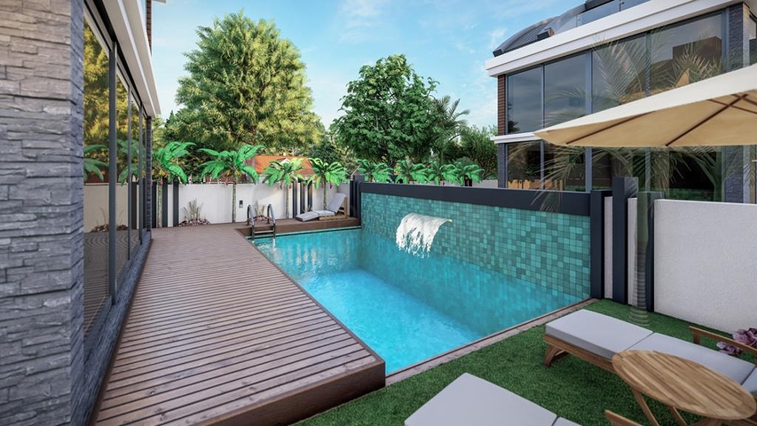 مجمع سكني حصري للفلل في منطقة غوزيل اوبا (لارا)