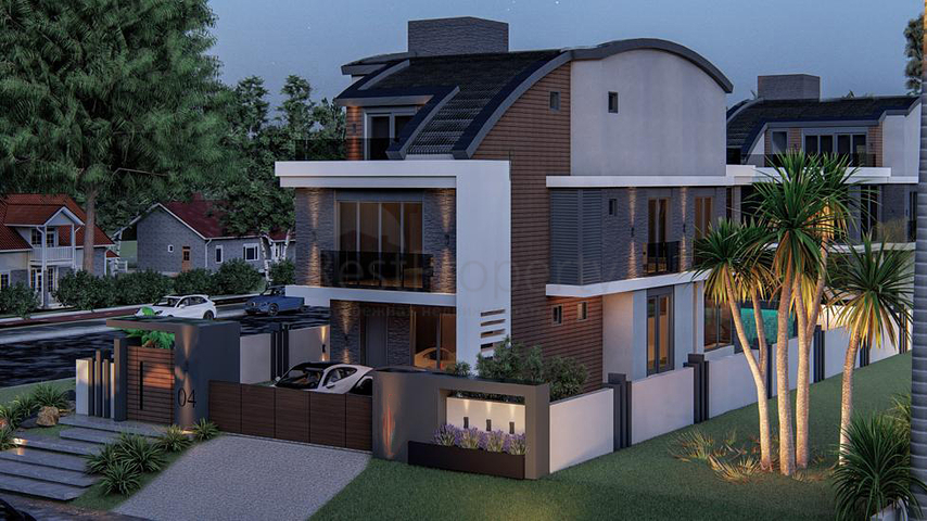 مجمع سكني حصري للفلل في منطقة غوزيل اوبا (لارا)