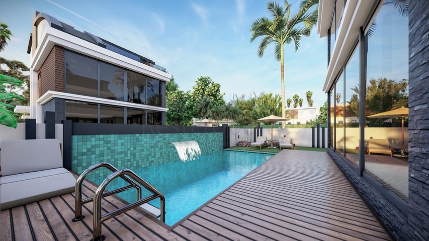 مجمع سكني حصري للفلل في منطقة غوزيل اوبا (لارا)