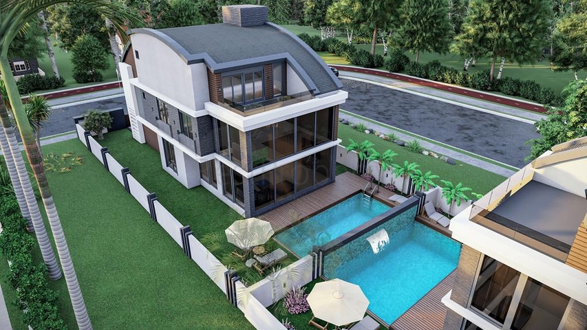 مجمع سكني حصري للفلل في منطقة غوزيل اوبا (لارا)