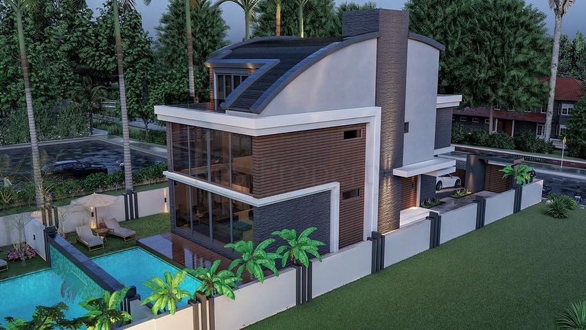 مجمع سكني حصري للفلل في منطقة غوزيل اوبا (لارا)