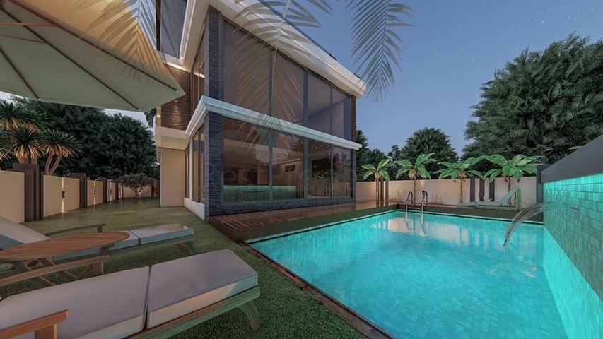 مجمع سكني حصري للفلل في منطقة غوزيل اوبا (لارا)