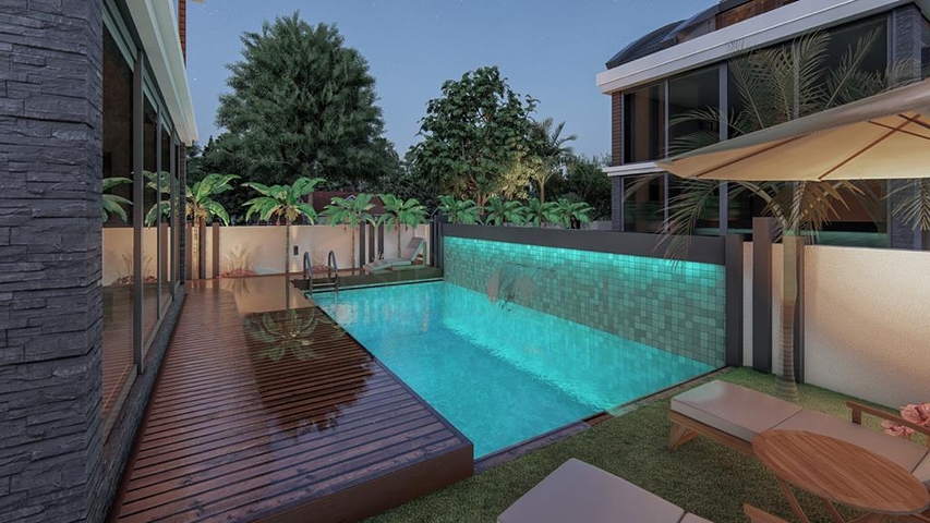 مجمع سكني حصري للفلل في منطقة غوزيل اوبا (لارا)