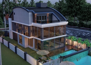 مجمع سكني حصري للفلل في منطقة غوزيل اوبا (لارا)