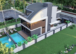 مجمع سكني حصري للفلل في منطقة غوزيل اوبا (لارا)