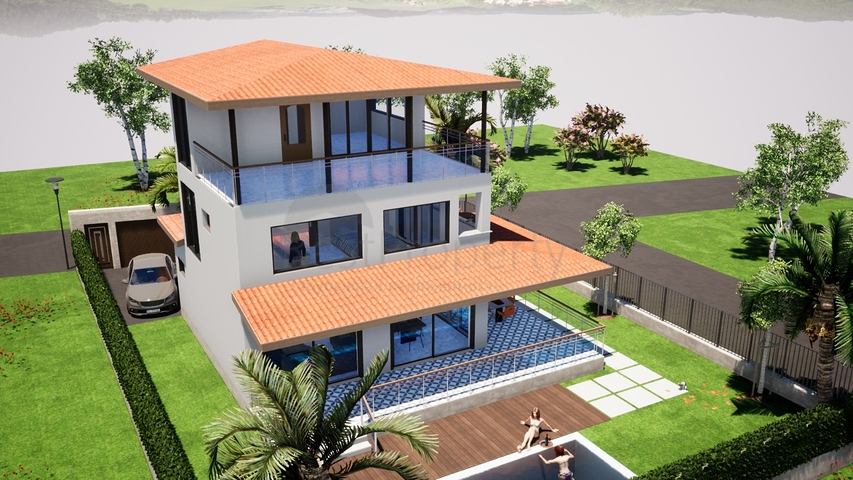 فيلا 3 + 1 قيد الإنشاء بجوار ملاعب الجولف في بيليك