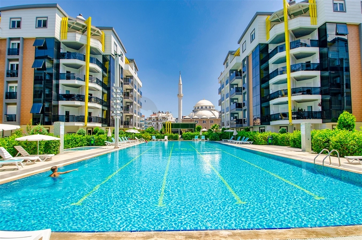 شقة 2 + 1 مع أثاث في مجمع راقي في ليمان