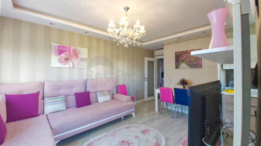 شقة 2 + 1 مع أثاث في مجمع راقي في ليمان