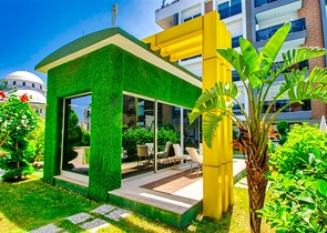 شقة 2 + 1 مع أثاث في مجمع راقي في ليمان