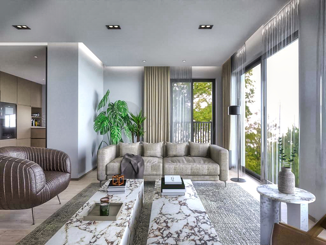 شقق 1 + 1 ، 2 + 1.3 + 1.4 + 1 في مجمع مريح في منطقة لارا - أنطاليا