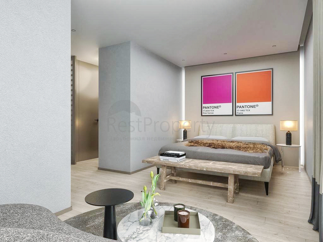 شقق 1 + 1 ، 2 + 1.3 + 1.4 + 1 في مجمع مريح في منطقة لارا - أنطاليا