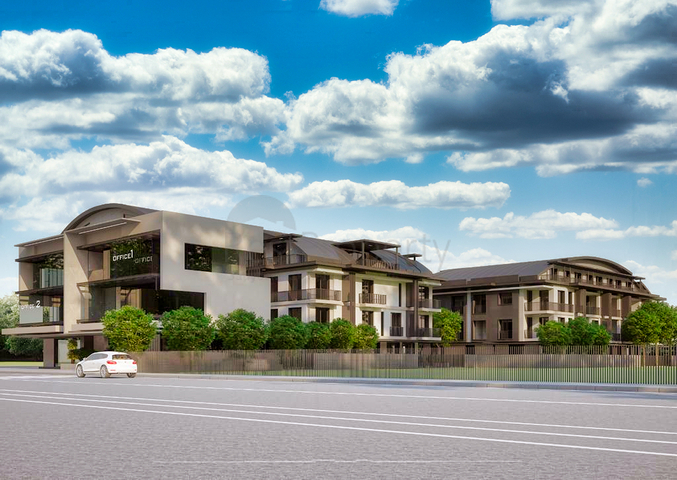 شقق 1 + 1 ، 2 + 1.3 + 1.4 + 1 في مجمع مريح في منطقة لارا - أنطاليا