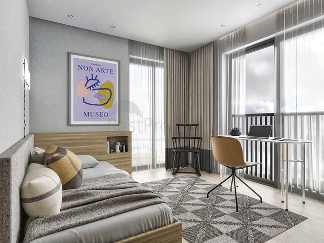 شقق 1 + 1 ، 2 + 1.3 + 1.4 + 1 في مجمع مريح في منطقة لارا - أنطاليا