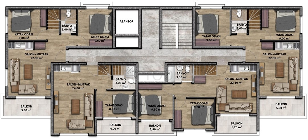 مشروع بناء جديد في ألتنتاش - أنطاليا