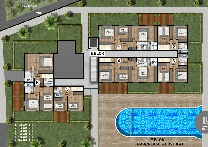 مجمع سكني جديد ببنية تحتية غنية في منطقة لارا