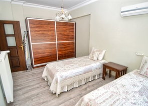 شقة فسيحة 3 + 1 في لارا أنطاليا مطلة على البحر